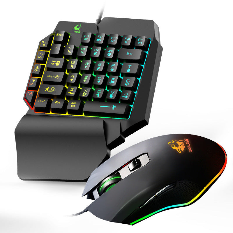 Mobile game one-handed keyboard