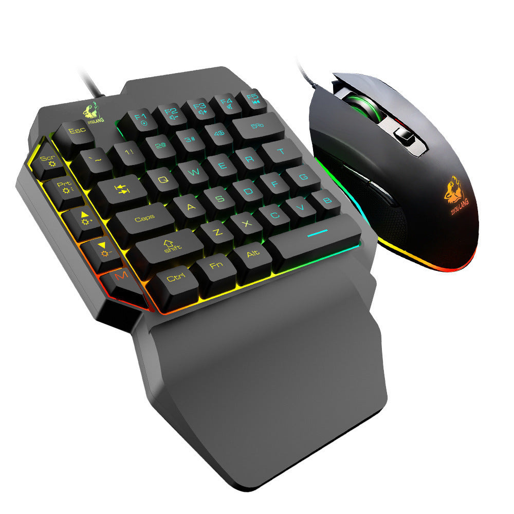 Mobile game one-handed keyboard