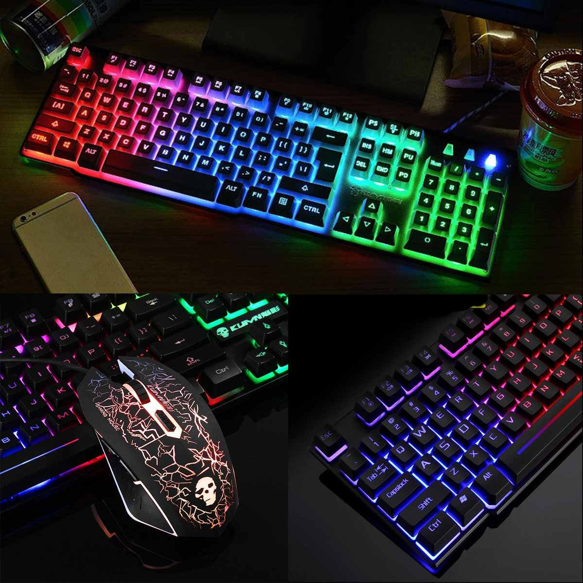 Kuiying T6 illuminated keyboard and mouse set
