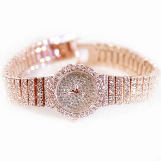 Chain Watch Custom Full Diamond Female Watch