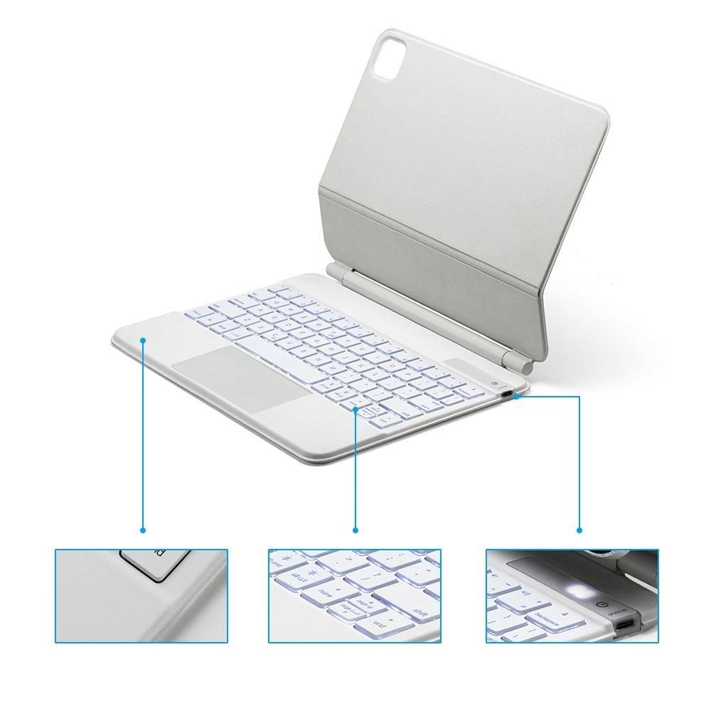 Suitable Rotatable Backlit Bluetooth Keyboard Case