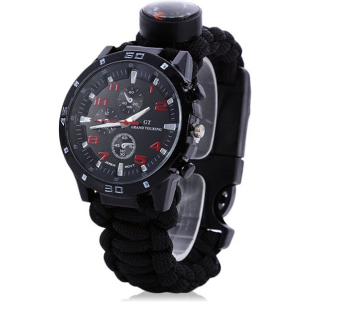 Compass Woven Watch with Multi-Function Watch
