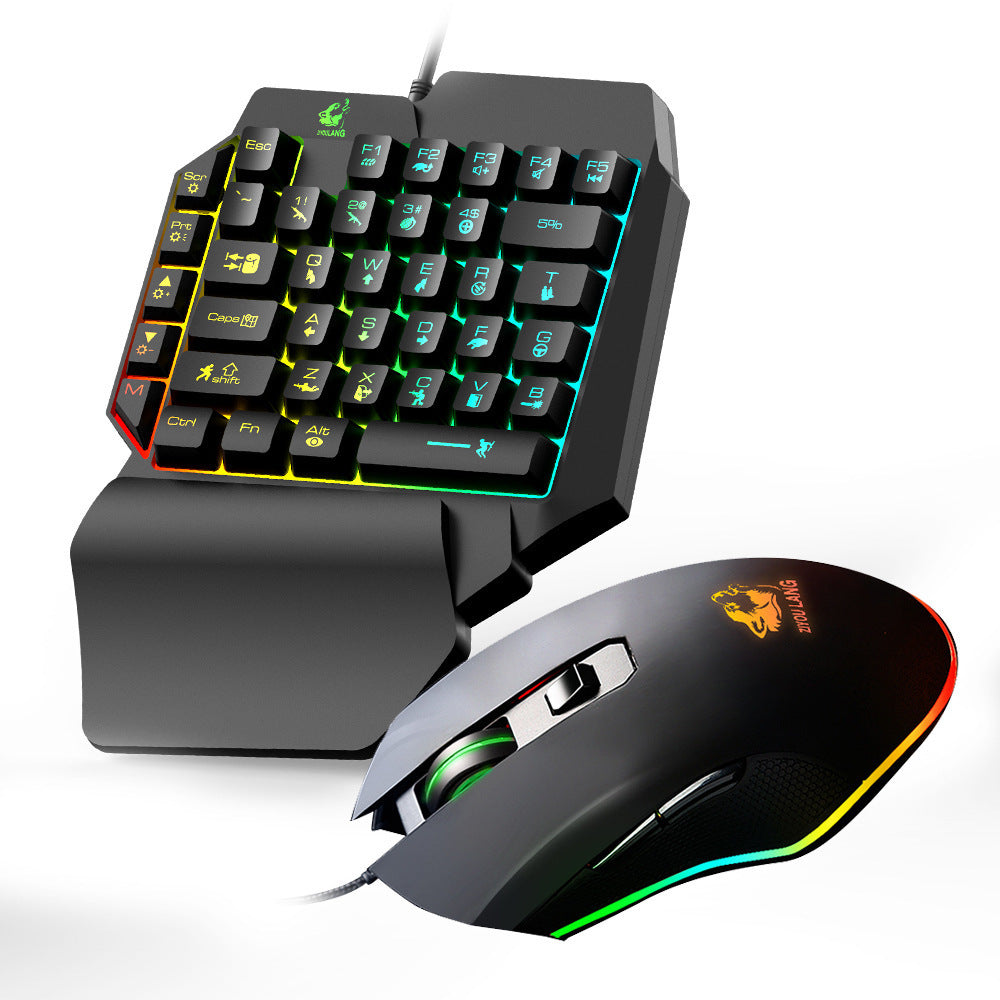 Mobile game one-handed keyboard