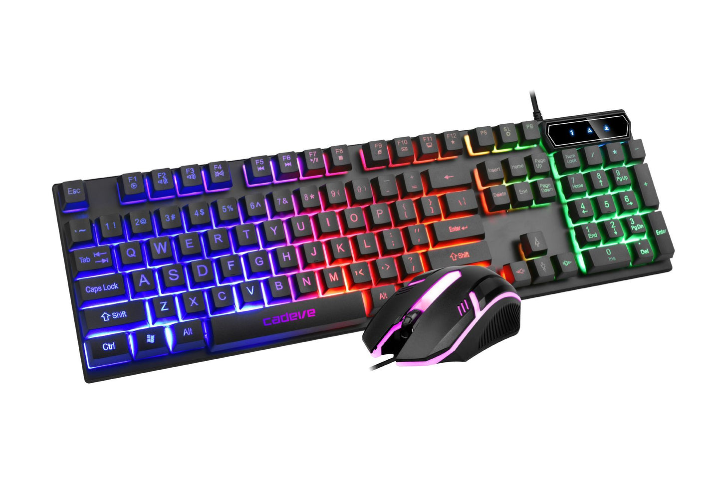 T350 wired luminous keyboard and mouse