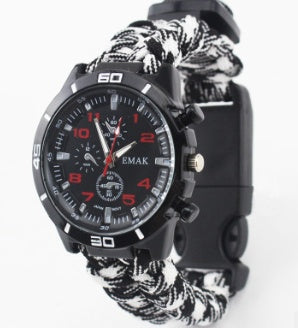 Compass Woven Watch with Multi-Function Watch