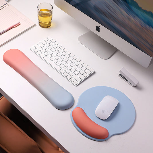 Candy Color Wrister Protective Mouse Pad Office Keyboard Support
