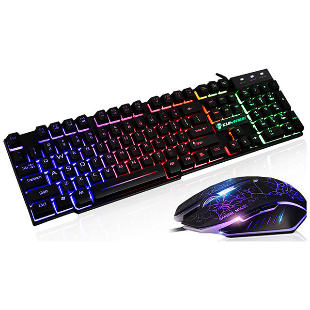 Kuiying T6 illuminated keyboard and mouse set