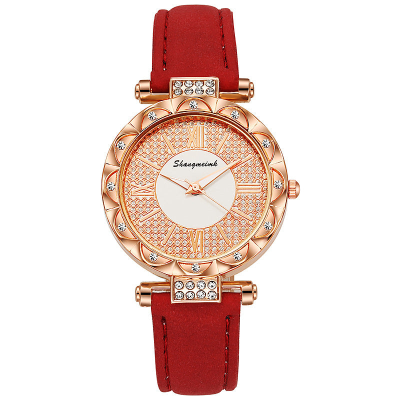 Diamond-encrusted Starry Belt Women's Quartz Watch