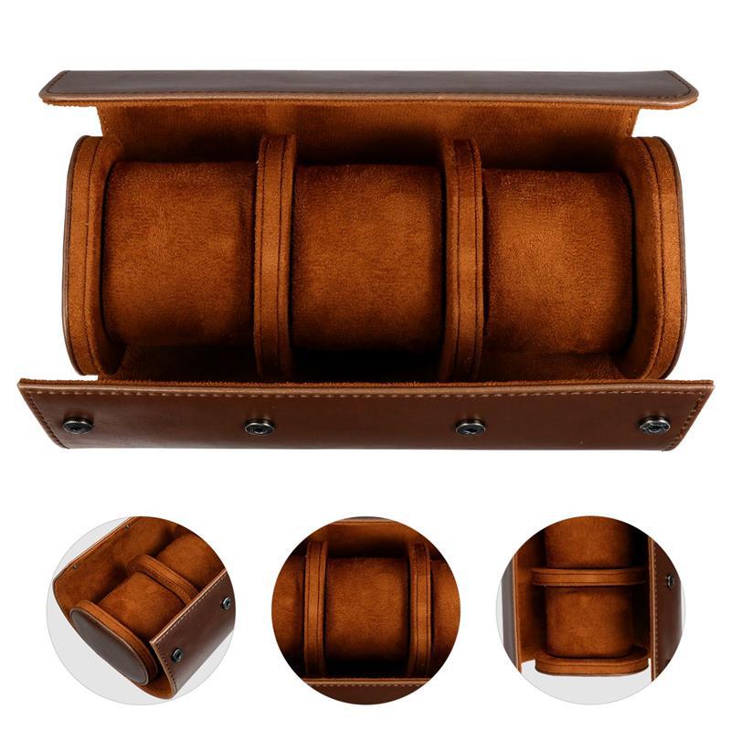 Light Luxury Three-piece Amazon Hot Sale PU Watch Storage Box