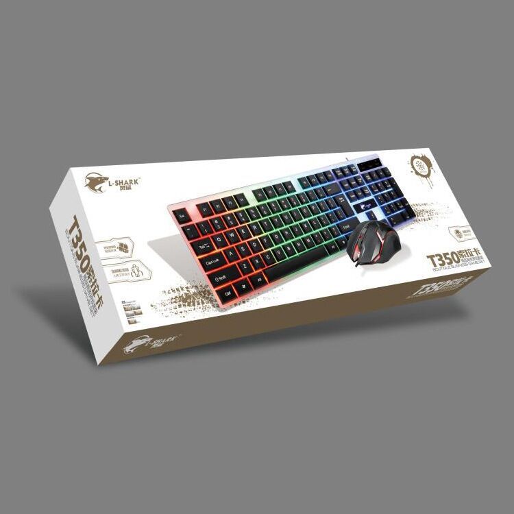 T350 wired luminous keyboard and mouse