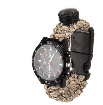 Compass Woven Watch with Multi-Function Watch