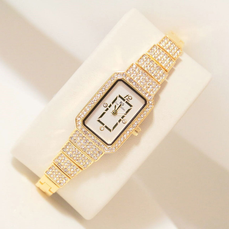 Full diamond ladies watch quartz watch