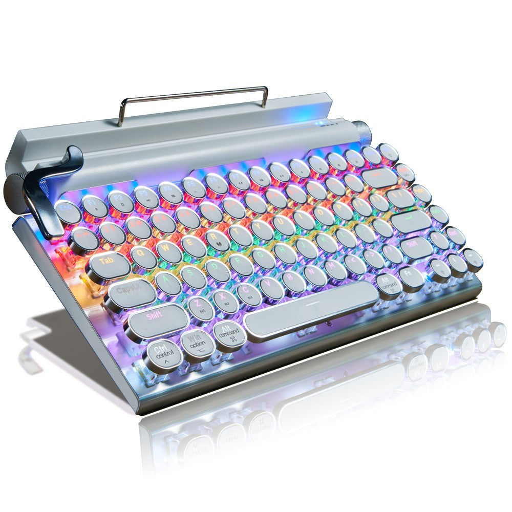 Vintage Bluetooth Mechanical Keyboard Punk Dot