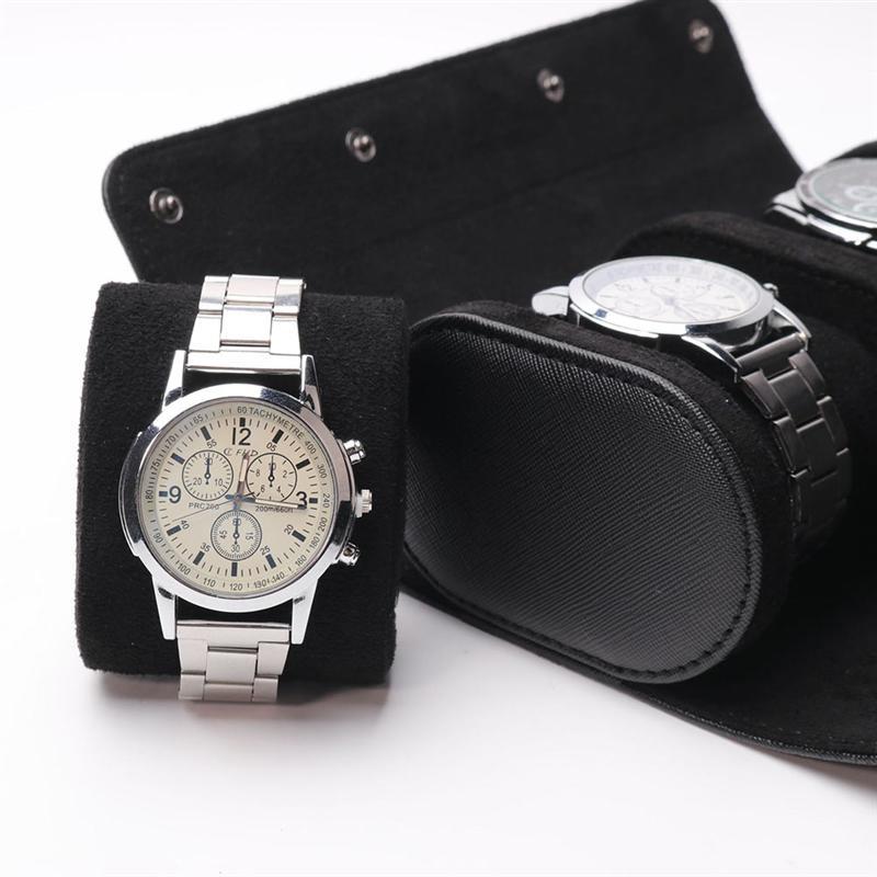 Light Luxury Three-piece Amazon Hot Sale PU Watch Storage Box