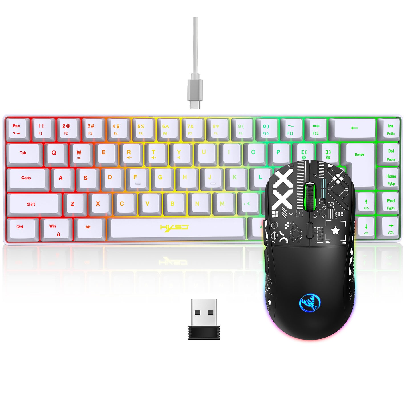Game Membrane Keyboard 68 Keys Multifunction
