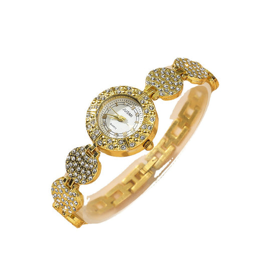 Diamond Luxury Bracelet Watch Set Ladies