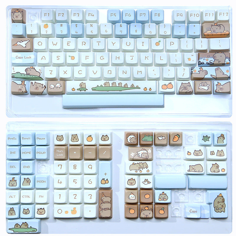 High-level Capybara Mechanical Keyboard Keycaps